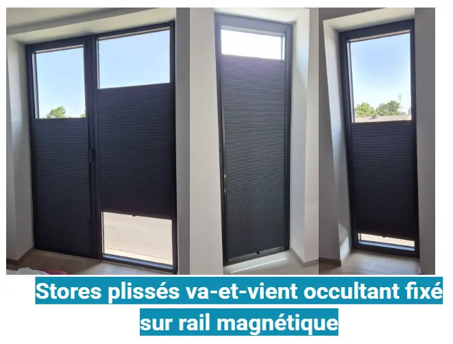 store plissé sur mesure occultant nid d'abeille